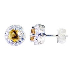Citrine-Moroccan-Camilla-multiple-Stud-Yellow-925-Sterling-Silver-Earring