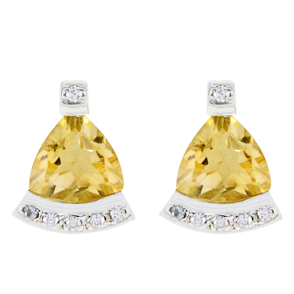 Citrine-Mexican-Cecilia-multiple-Stud-Yellow-925-Silver-Earring Main image