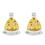 Citrine-Mexican-Cecilia-multiple-Stud-Yellow-925-Silver-Earring