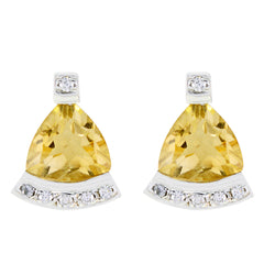 Citrine-Mexican-Cecilia-multiple-Stud-Yellow-925-Silver-Earring
