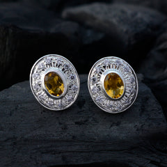 Citrine-Latin-American-Daniela-multiple-Stud-Yellow-925-Silver-Earring
