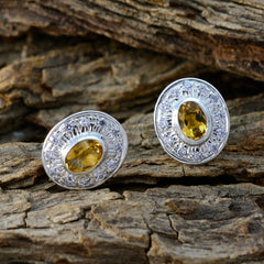 Citrine-Latin-American-Daniela-multiple-Stud-Yellow-925-Silver-Earring