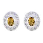 Citrine-Latin-American-Daniela-multiple-Stud-Yellow-925-Silver-Earring