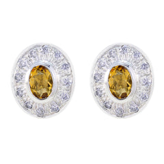 Citrine-Latin-American-Daniela-multiple-Stud-Yellow-925-Silver-Earring