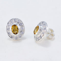 Citrine-Latin-American-Daniela-multiple-Stud-Yellow-925-Silver-Earring