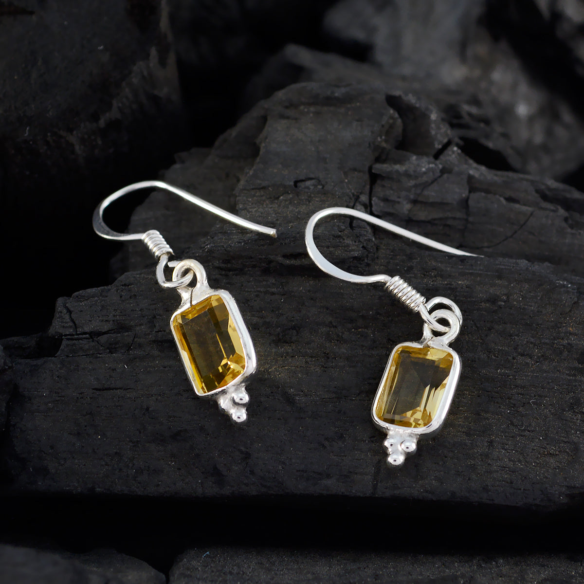 Citrine-American-Chloe-multiple-Dangle-Yellow-92.5-Silver-Earring