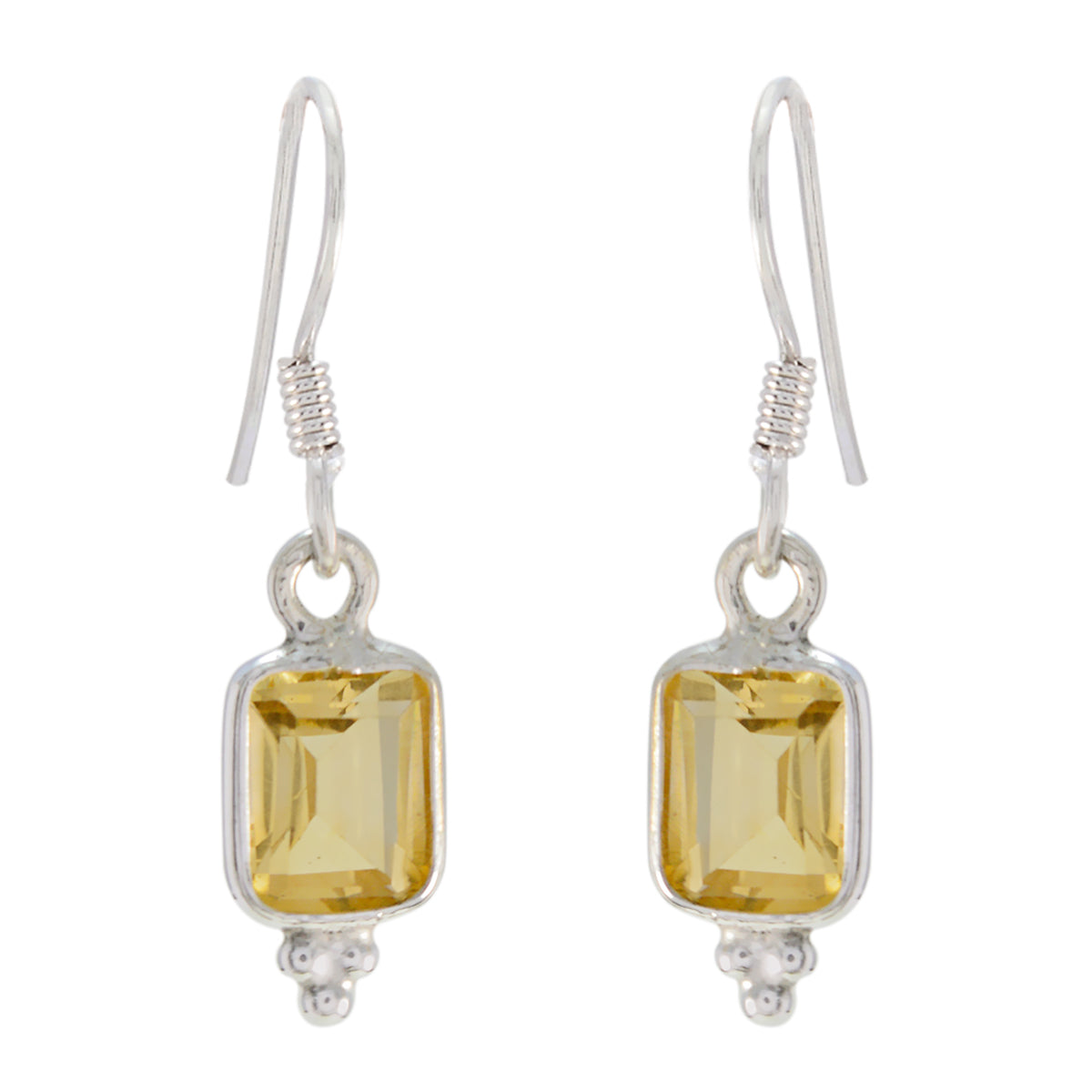 Citrine-American-Chloe-multiple-Dangle-Yellow-92.5-Silver-Earring Image principale du produit