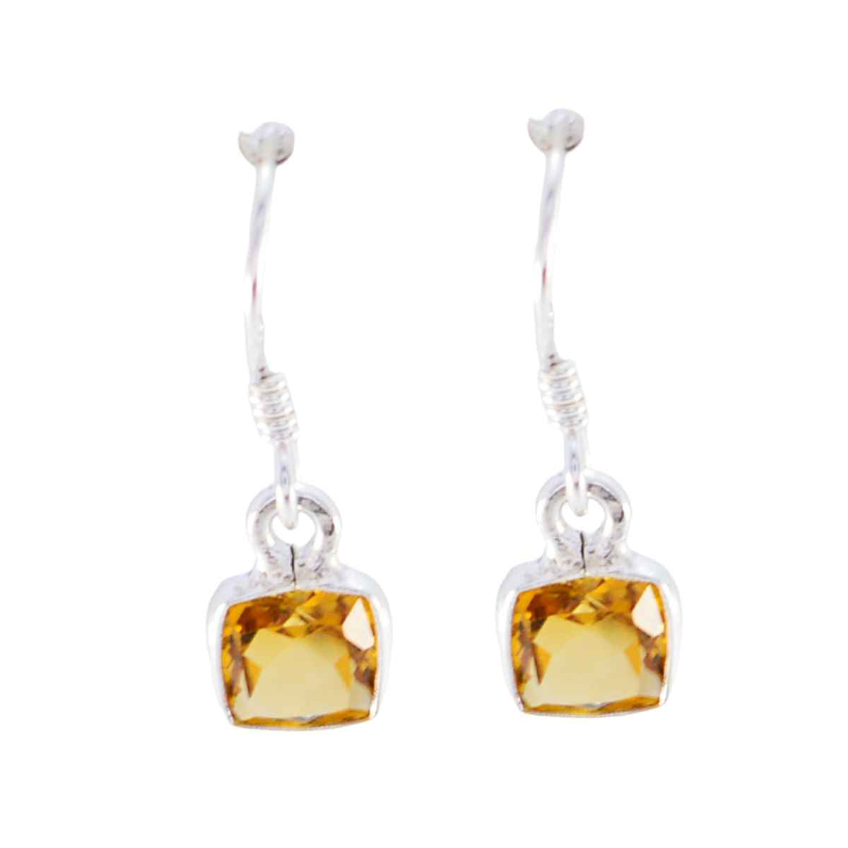 Citrine-Korean-Claire-multiple-Dangle-Yellow-Sterling-Silver-Earring Main image
