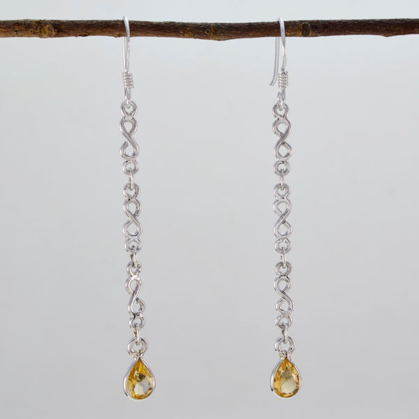 Citrine-Japanese-Paula-multiple-Dangle-Yellow-925-Silver-Earring