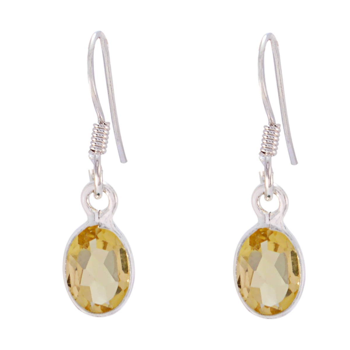 Citrine-Turkish-Amelia-multiple-Dangle-Yellow-Silver-Earring Hoofdafbeelding