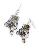 Citrine-Spanish-Savannah-multiple-Dangle-Yellow-Sterling-Silver-Earring