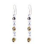 Citrine-Turkish-Eleanor-multiple-Dangle-Yellow-925-Silver-Earring