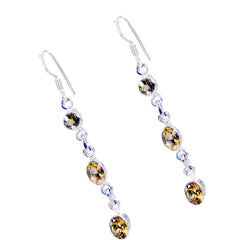 Citrine-Turkish-Eleanor-multiple-Dangle-Yellow-925-Silver-Earring
