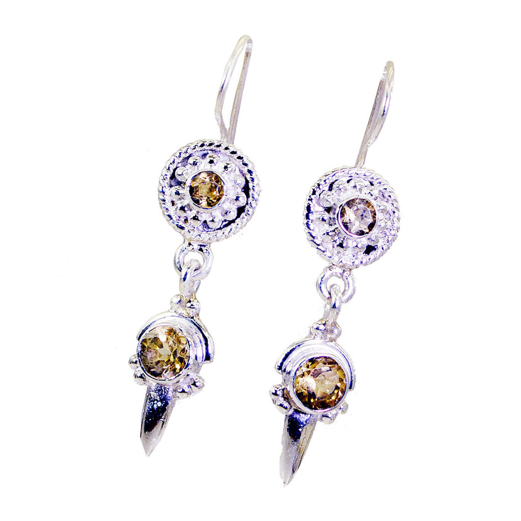 Citrine-Italian-Elena-multiple-Dangle-Yellow-Silver-Earring
