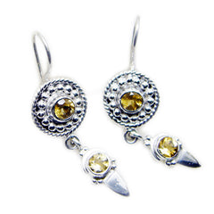 Citrine-Italian-Elena-multiple-Dangle-Yellow-Silver-Earring