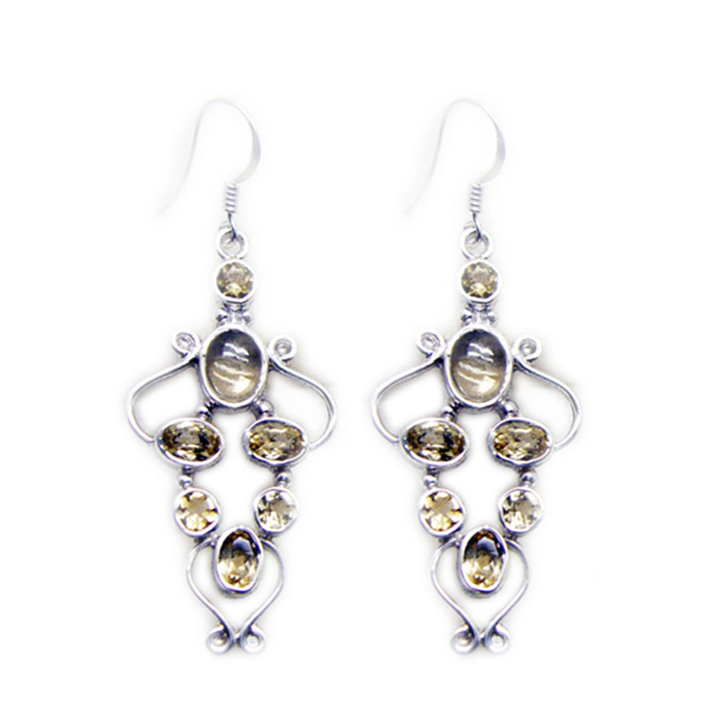 Citrine-Japanese-Yasmin-multiple-Dangle-Yellow-925-Silver-Earring