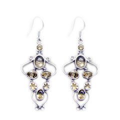 Citrine-Japanese-Yasmin-multiple-Dangle-Yellow-925-Silver-Earring