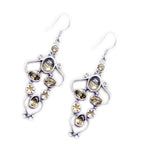 Citrine-Japanese-Yasmin-multiple-Dangle-Yellow-925-Silver-Earring