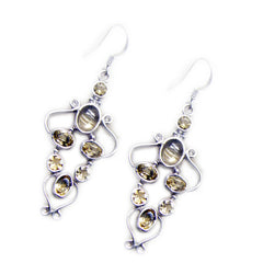 Citrine-Japanese-Yasmin-multiple-Dangle-Yellow-925-Silver-Earring