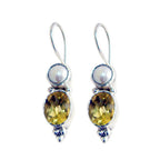 Citrine-Middle-Eastern-Eliza-multiple-Dangle-Yellow-92.5-Silver-Earring