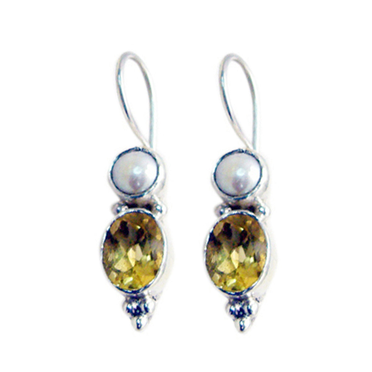 Citrine-Middle-Eastern-Eliza-multiple-Dangle-Yellow-92.5-Silver-Earring
