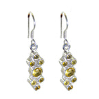 Citrine-Australian-Ellie-multiple-Dangle-Yellow-Silver-Earring