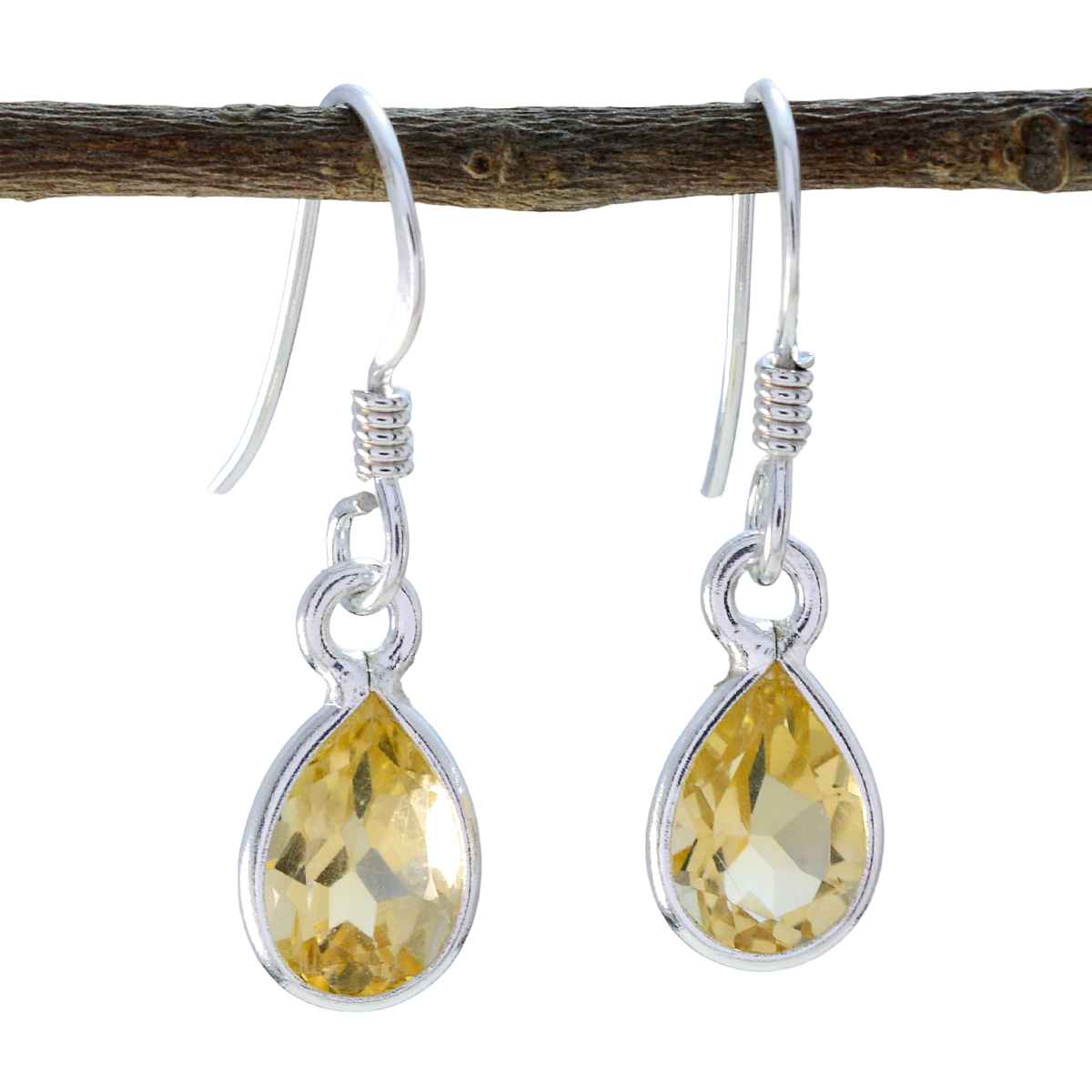 Citrine-Japanese-Hannah-multiple-Dangle-Yellow-925-Silver-Earring Immagine principale del prodotto