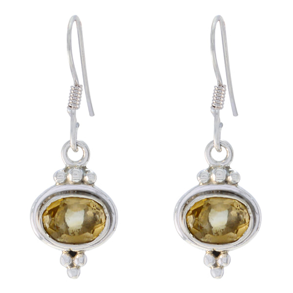 Citrine-Latin-American-Emily-multiple-Dangle-Yellow-Silver-Earring