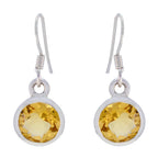 Citrine-Russian-Freya-Solitaire-Dangle-Yellow-925-Silver-Earring