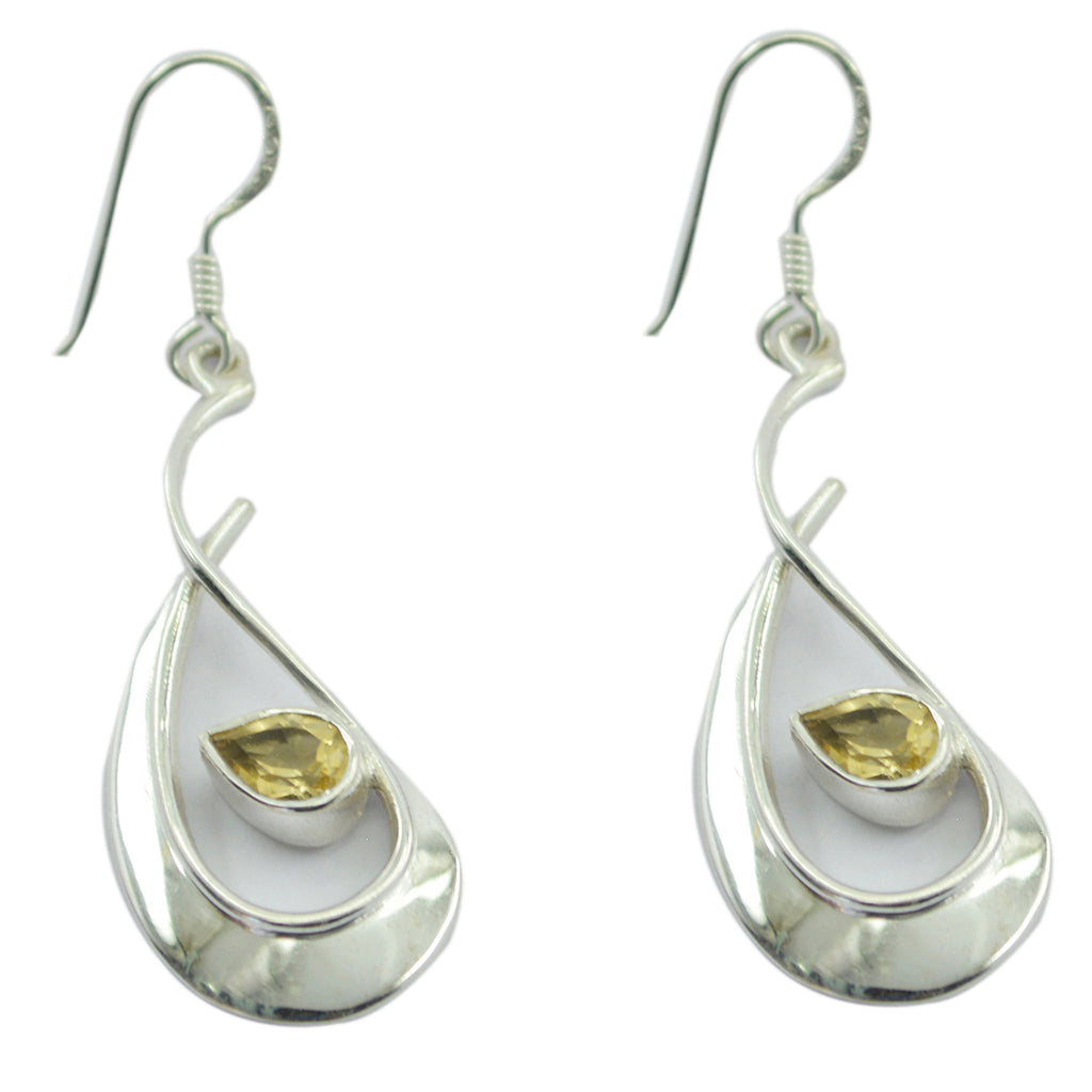 Citrine-African-Eleanor-Solitaire-Dangle-Yellow-Sterling-Silver-Earring