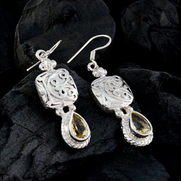 Citrine-Moroccan-Eliza-Solitaire-Dangle-Yellow-92.5-Silver-Earring