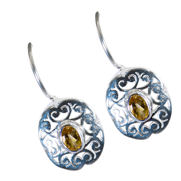 Citrine-Egyptian-Giulia-Solitaire-Dangle-Yellow-925-Sterling-Silver-Earring