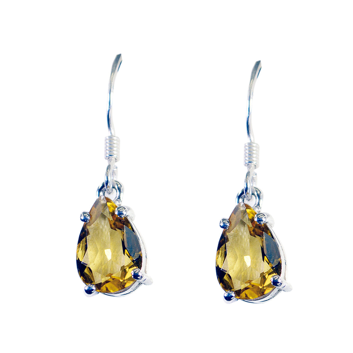 Citrine-American-Grace-Solitaire-Dangle-Yellow-925-Sterling-Silver-Earring