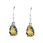 Citrine-American-Grace-Solitaire-Dangle-Yellow-925-Sterling-Silver-Earring