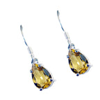 Citrine-American-Grace-Solitaire-Dangle-Yellow-925-Sterling-Silver-Earring