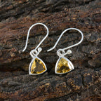 Citrine-Moroccan-Audrey-Solitaire-Dangle-Yellow-Sterling-Silver-Earring