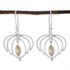 Citrine-Latin-American-Grace-Solitaire-Dangle-Yellow-925-Silver-Earring