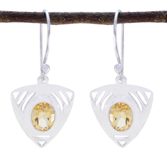 Citrine-Middle-Eastern-Hazel-Solitaire-Dangle-Yellow-Sterling-Silver-Earring
