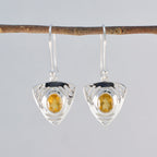 Citrine-Middle-Eastern-Hazel-Solitaire-Dangle-Yellow-Sterling-Silver-Earring