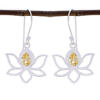 Citrine-African-Min-seo-Solitaire-Dangle-Yellow-Sterling-Silver-Earring