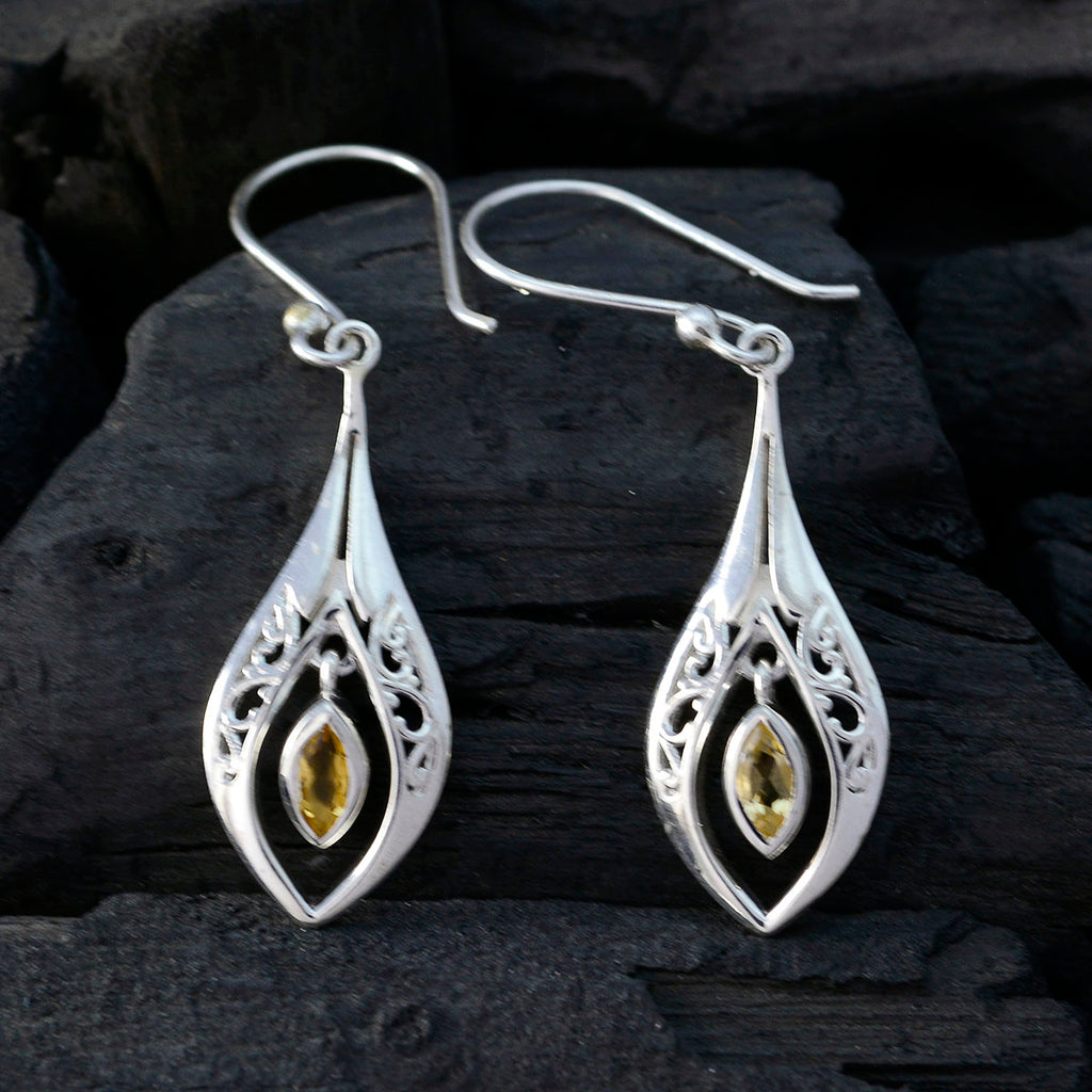 Citrine-Latin-American-Isabel-Solitaire-Dangle-Yellow-925-Sterling-Silver-Earring