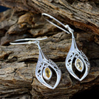 Citrine-Latin-American-Isabel-Solitaire-Dangle-Yellow-925-Sterling-Silver-Earring