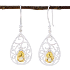 Citrine-German-Isabelle-Solitaire-Dangle-Yellow-925-Silver-Earring