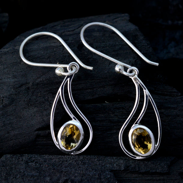 Citrine-Egyptian-Julia-Solitaire-Dangle-Yellow-92.5-Silver-Earring