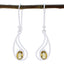 Citrine-Egyptian-Julia-Solitaire-Dangle-Yellow-92.5-Silver-Earring