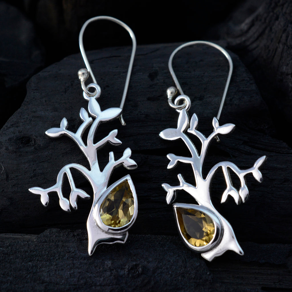 Citrine-American-Katarina-Solitaire-Dangle-Yellow-Sterling-Silver-Earring