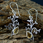 Citrine-American-Katarina-Solitaire-Dangle-Yellow-Sterling-Silver-Earring