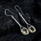 Citrine-Japanese-Kennedy-Solitaire-Dangle-Yellow-925-Silver-Earring
