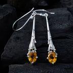 Citrine-Australian-Lili-Solitaire-Dangle-Yellow-925-Sterling-Silver-Earring