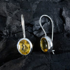 Citrine-Latin-American-Lucia-Solitaire-Dangle-Yellow-Silver-Earring
